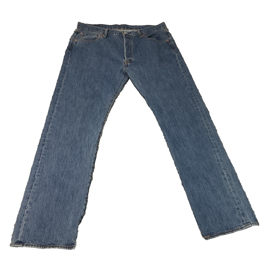 Levi's Jeans 501 Mens 36x31 (Measured) Relaxed Fit Wide Leg Button Fly Classic